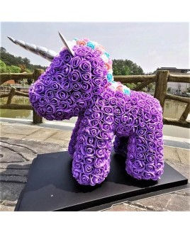 Purple Unicorn Flower Unicorn Best Gift for Mother's Day, Valentine's Day, Anniversary, Weddings and Birthday