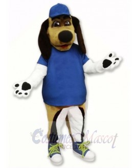 Beagle Dog with Blue Hat Mascot Costumes Animal	
