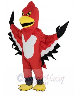 Red and White Thunderbird Mascot Costume Animal