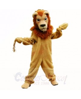 Brown Glorious Lion Mascot Costumes Adult