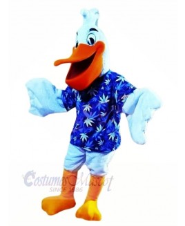 Happy Blue Pelican Mascot Costumes Cheap
