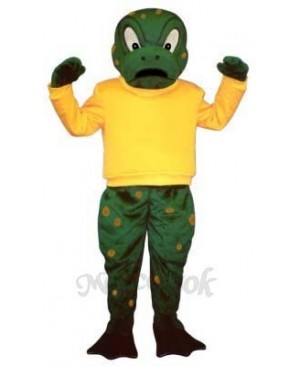 Tough Toad with Shirt Mascot Costume