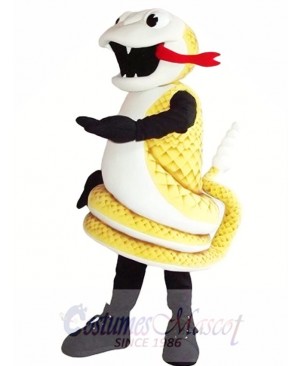 Golden Cobra Snake Mascot Costume