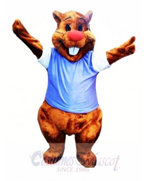 Cute Adult Beaver Mascot Costume