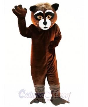 Brown Raccoon Mascot Costume