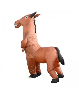 Horse Inflatable Costume Halloween Christmas Fancy Dress Blow up Costume for Adult