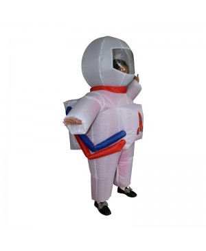 Cute Astronaut Spaceman Inflatable Costume Blow up Bodysuit for Kid