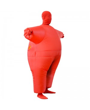 Red Full Body Suit Inflatable Halloween Christmas Costume for Adult