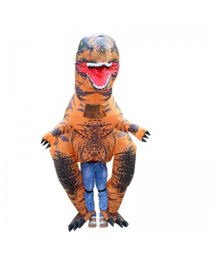 Super T-Rex Dinosaur Inflatable Costume Tyrannosaurus Halloween Christmas Bodysuit for Adult/Teenager/Kid