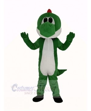 Green Dinosaur Mascot Costume Cartoon