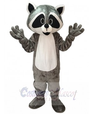 Robbie Raccoon with White Belly Mascot Costume