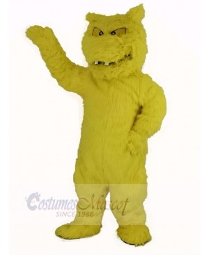 Slimy Yellow Monster Mascot Costume