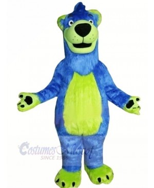 Blue and Green Bear Mascot Costumes Animal