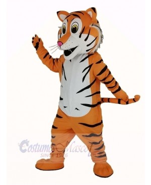 Friendly Tiger Mascot Costume Adult