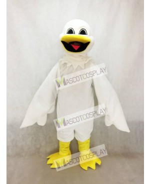 White Harold Bird Mascot Costume