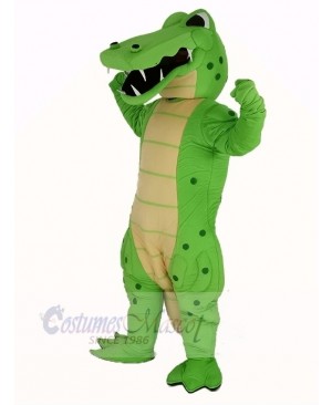 Power Green Crocodile Mascot Costume Animal