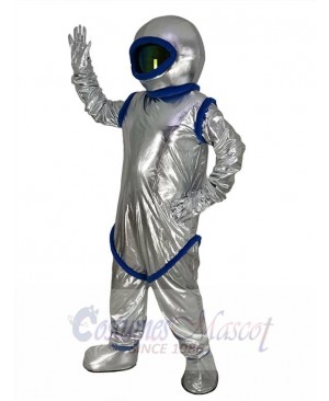 Silver Astronaut Mascot Costume People