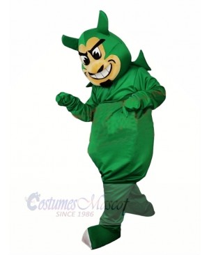 Ugly Green Devil Mascot Costume Cartoon