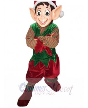 Big Ears Christmas Elf Mascot Costume Cartoon	