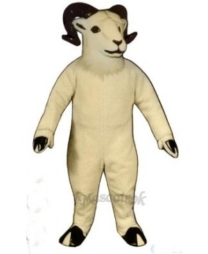 Cute Sheep Big Horned Mascot Costume