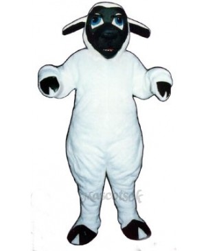 Black Face Sheep Mascot Costume