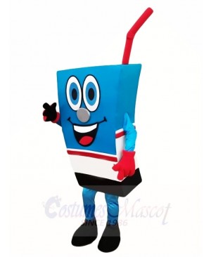 Blue Juice Box Mascot Costumes Drink