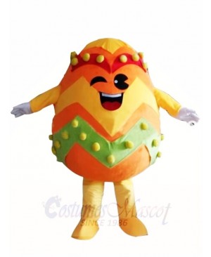 Orange Paschal Easter Egg Mascot Costumes 