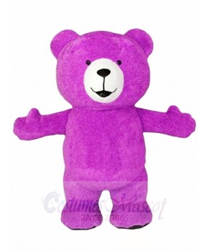 Purple Teddy Bear Mascot Costumes Animal