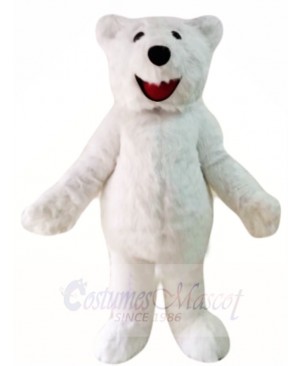 Hairy Polar Bear Mascot Costumes Animal