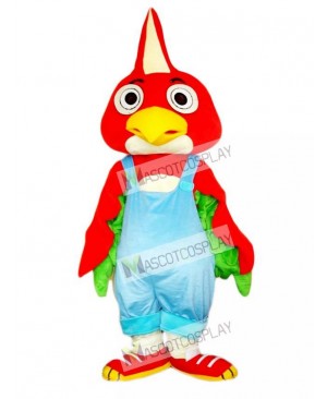 Red Parrot Bird Mascot Costume