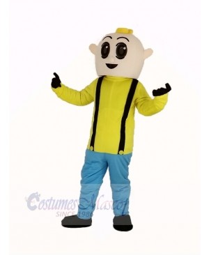 Boy with Yellow Shirt Mascot Costume