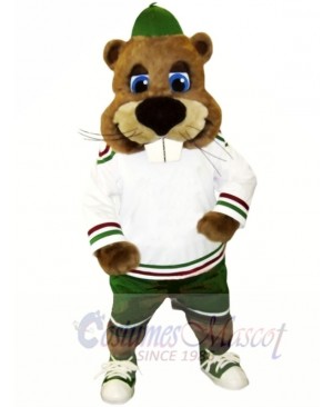 Sport Beaver with Big Nose Mascot Costumes Animal