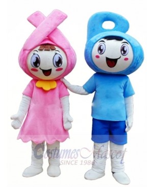 Lovely Schoolboy & Schoolgirl Mascot Costume For Adult 