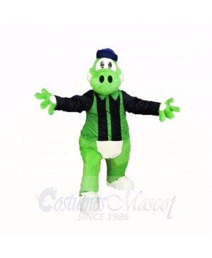 Sport Dinosaur with Blue Shirt Mascot Costumes Cartoon