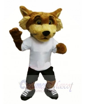 Fox with White T-shirt Mascot Costumes Animal