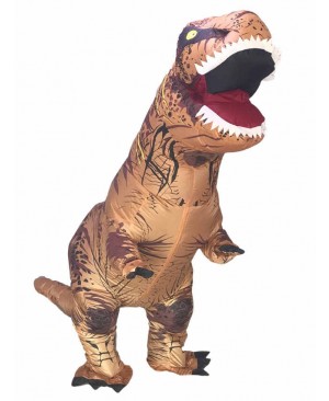 Adult Inflatable T-Rex Costume Dinosaur Halloween Suit Cosplay Fantasy Costume 