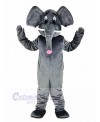 Gray Elephant Adult Mascot Costume Cartoon