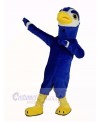 Strong Blue Hawk Mascot Costume Animal