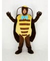 Black Beetle Mascot Costume Cartoon	