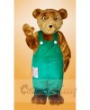 Corduroy Brown Bear Mascot Costumes Animal