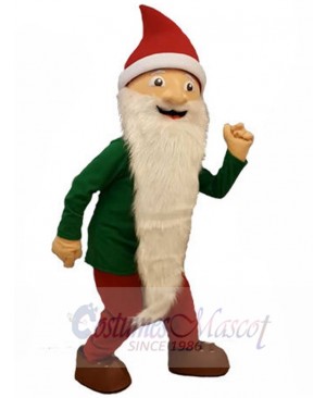 White Beard Dwarfs Elf Mascot Costume People