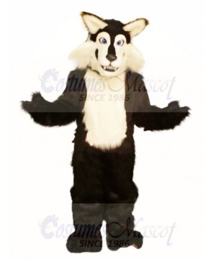 Black & White Wolf Mascot Costume Free Shipping 