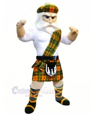 Strong Muscle Highlander Mascot Costume People	