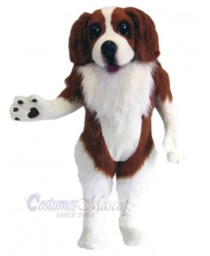 Brown and White Spaniel Dog Mascot Costume Animal