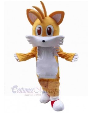 Comical Yellow Cat Mascot Costume Animal