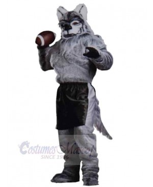 High Quality Plush Gray Wolf Mascot Costume Animal