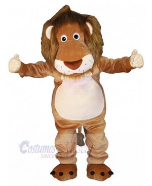 Plush Brown Lion Mascot Costume Animal Adult