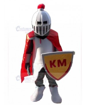 Medieval European Lancer Knight Mascot Costume People