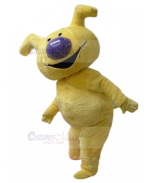 Yellow Shepherd Dog Bitzer Sheep Shaun Mascot Costume Animal