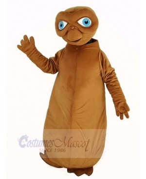 E.T. Alien Mascot Costume Brown Color